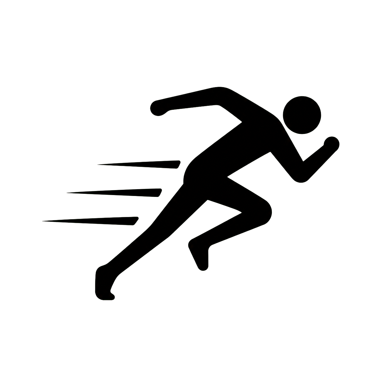 Athlete running icon
