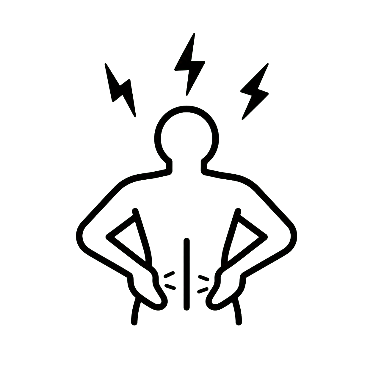 Chronic pain and stress support icon