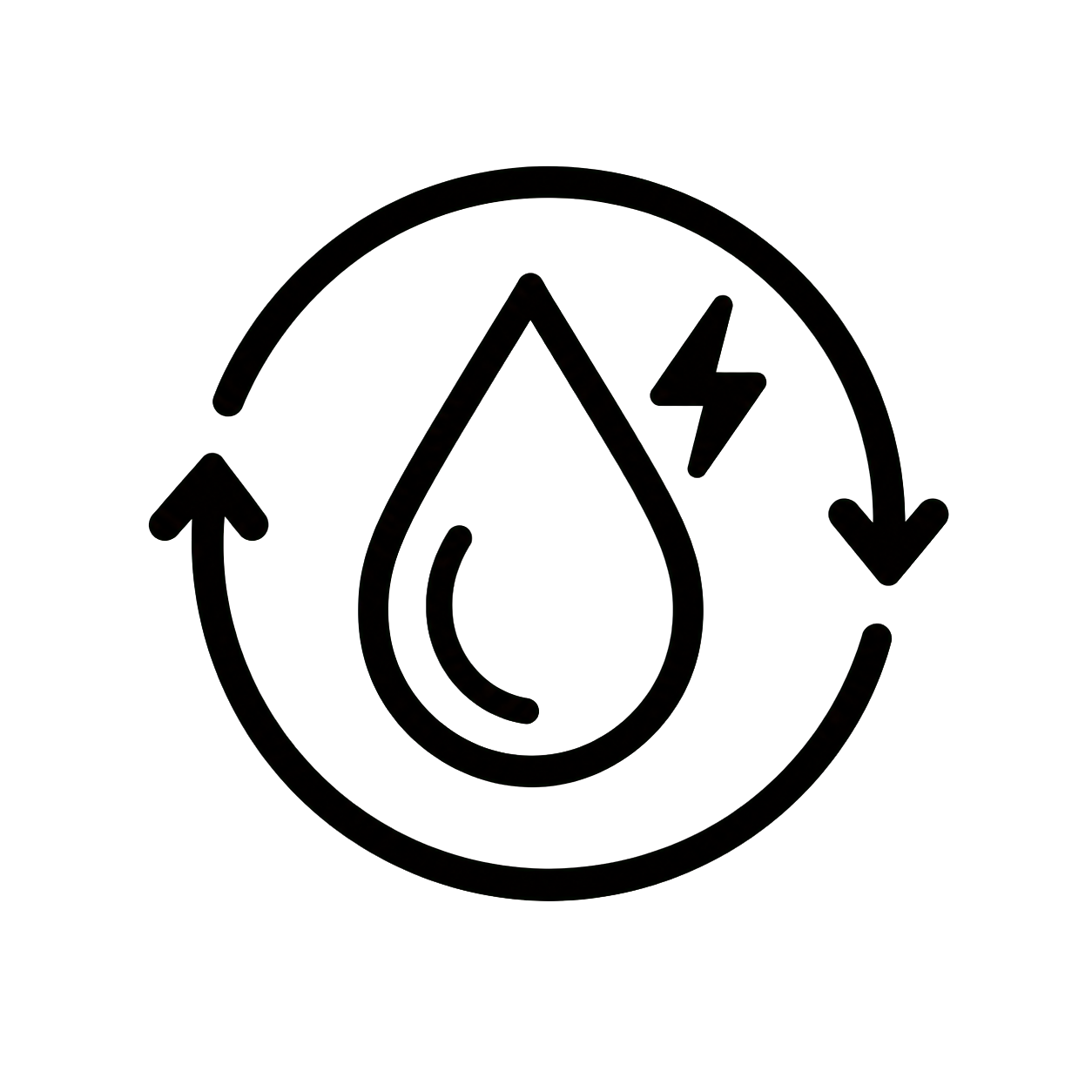 Circulation and energy icon