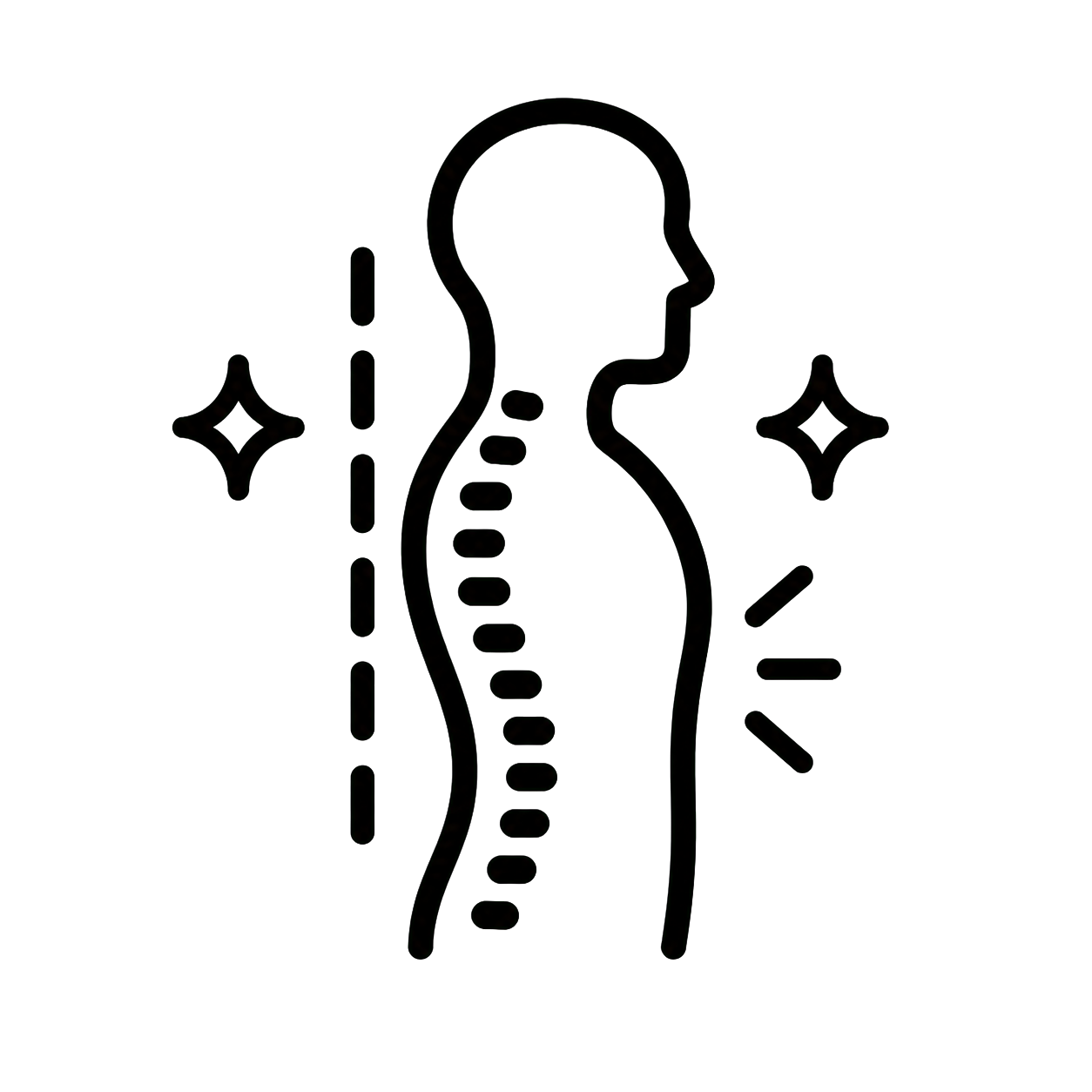 Posture and reduced discomfort icon